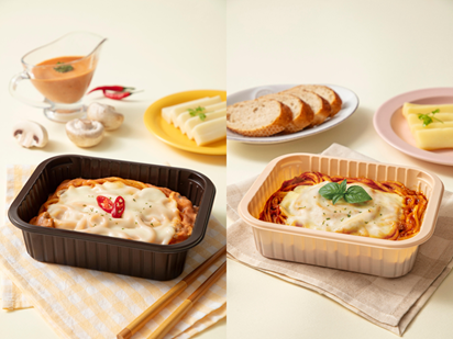 추가 이미지 면사랑 치즈가득통모짜 매콤까르보볶음면좌 치즈가득통모짜 볼로네제우 연출컷