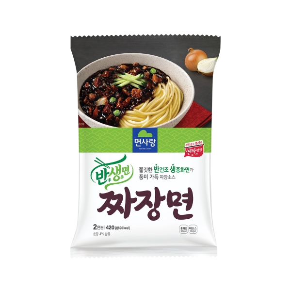 5 63342004 실온팩면 반생면짜장면 420g8입 01